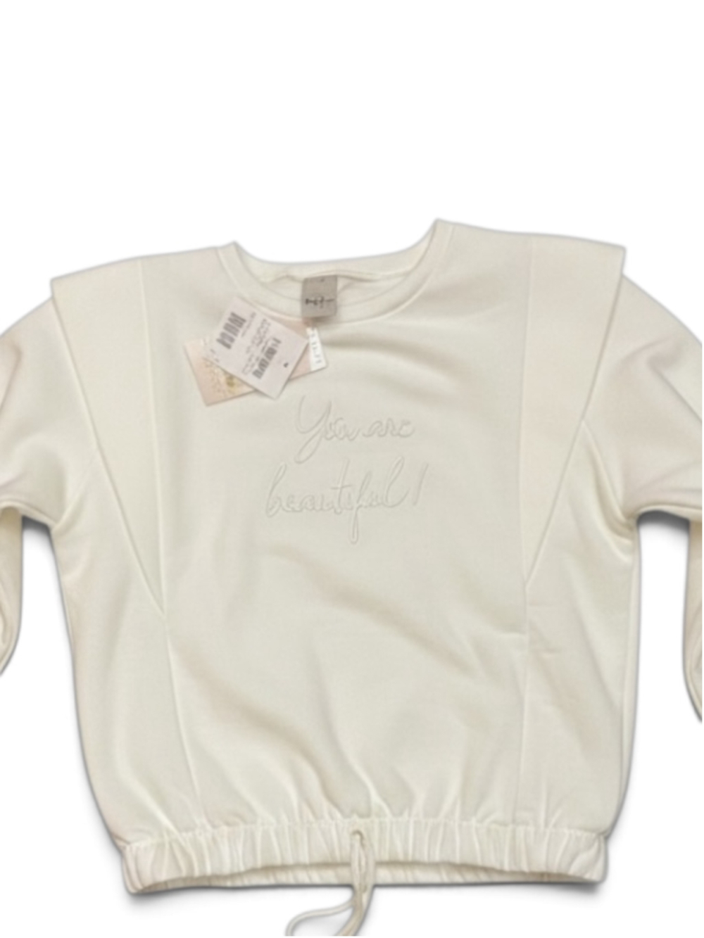 Girls TMX Teens White Sweatshirt Size 14
